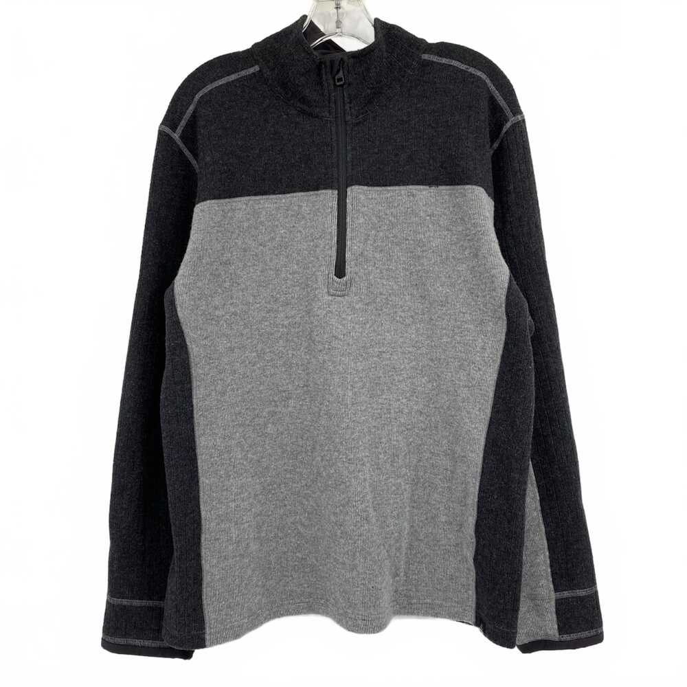Prana Gray 1/4 Zip Sweater | Men’s XL Wool Blend
